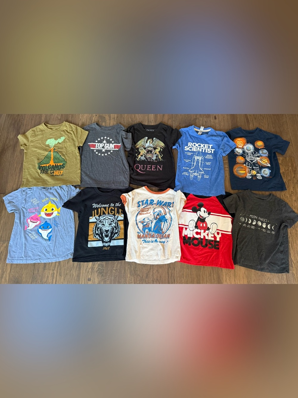 Lot of 10 Boys T-Shirts - Sizes XS, 4/5, 5, 5T